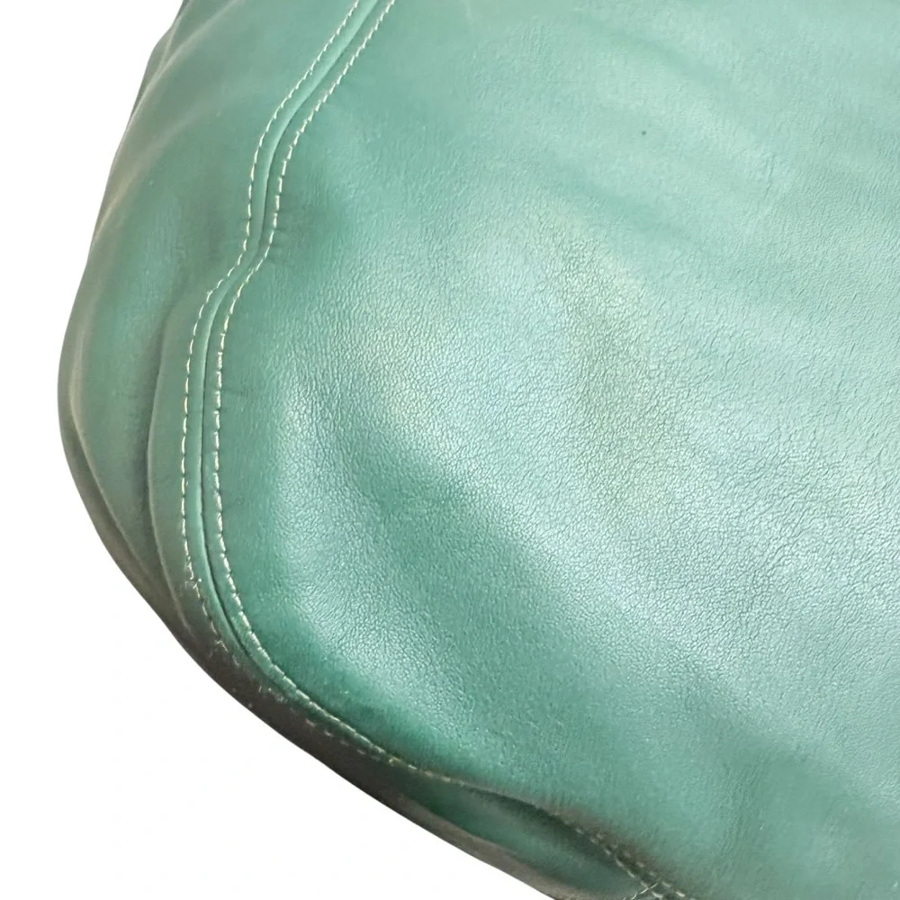 Coach rare vintage green leather large soho bag 4082 - Picture 4 of 14